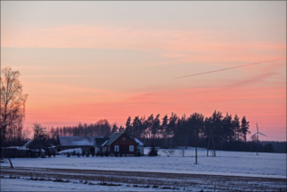 rosy sunset