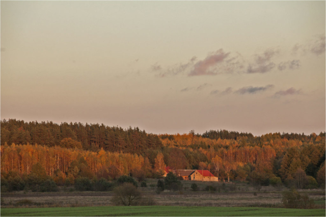 lonely farm across the river